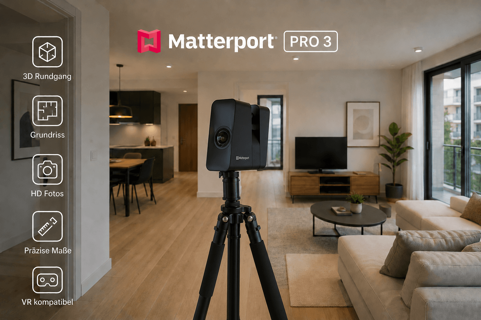 Die Erfassungstechnik: Matterport Pro3 im Einsatz